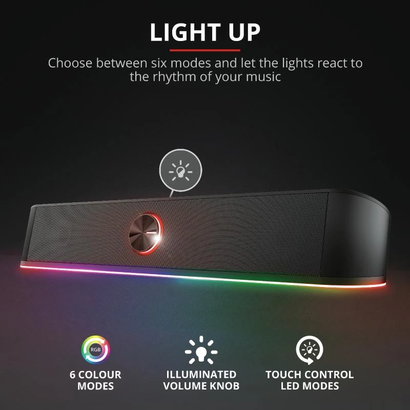 Namų kino sistema TRUST GXT 619 Thorne RGB kolonėlė