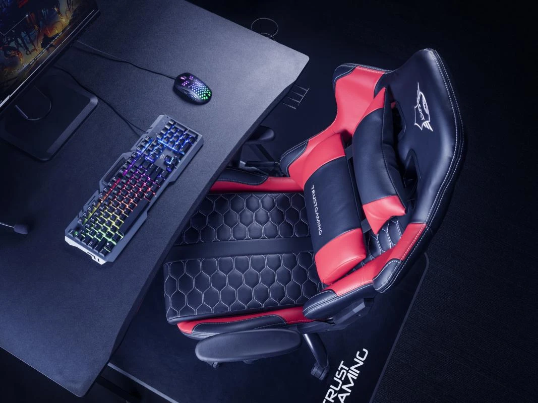 Žaidimų kėdė Trust GXT 708R Resto Gaming Chair, Raudona, 24217