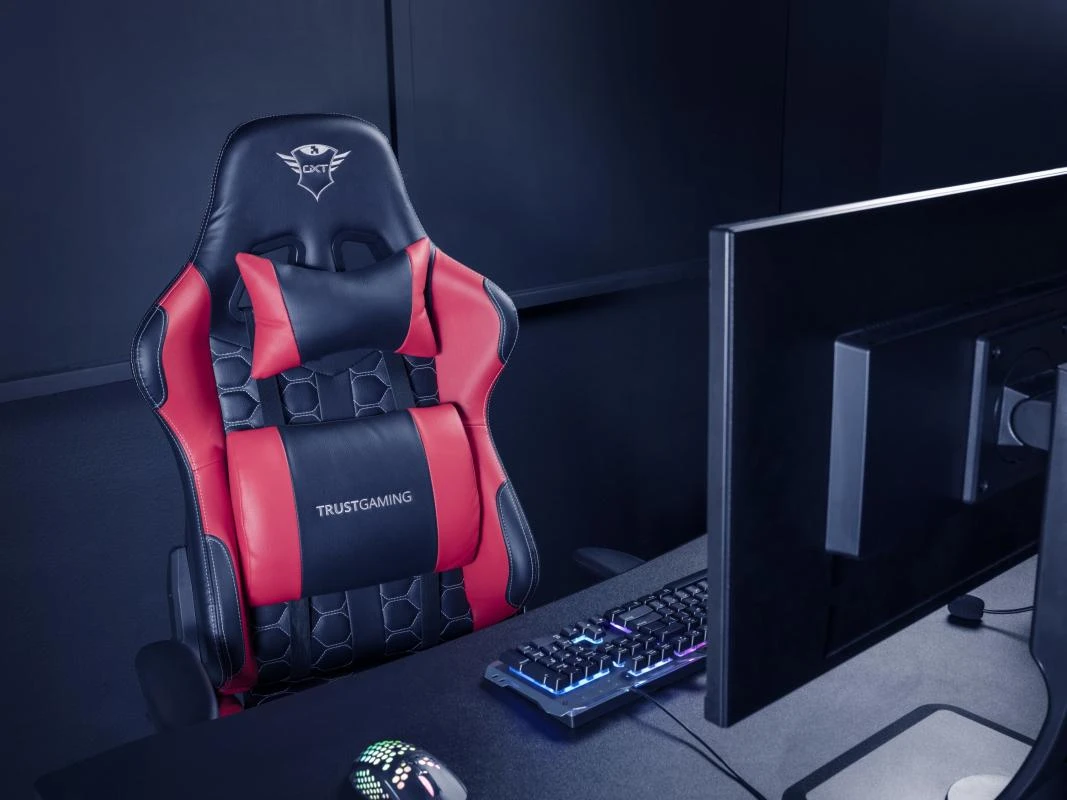 Žaidimų kėdė Trust GXT 708R Resto Gaming Chair, Raudona, 24217