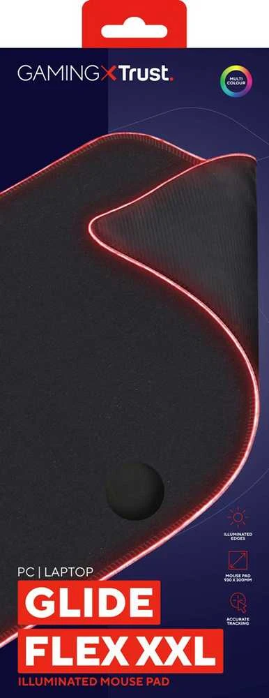 TRUST GXT 764 Glide-Flex RGB XXL pelės kilimėlis | 930x300x3mm