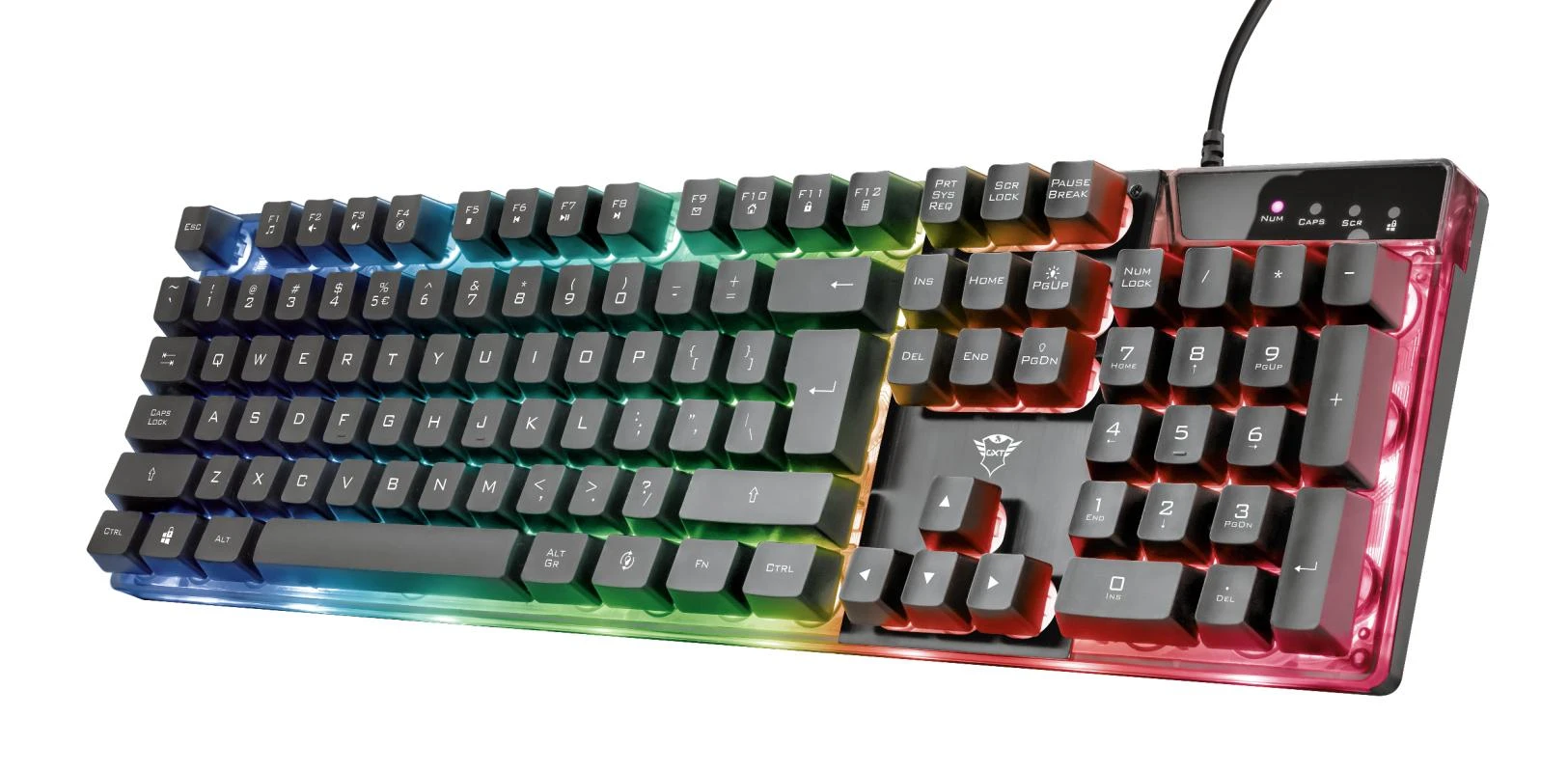 TRUST GXT 835 Azor membraninė klaviatūra | US