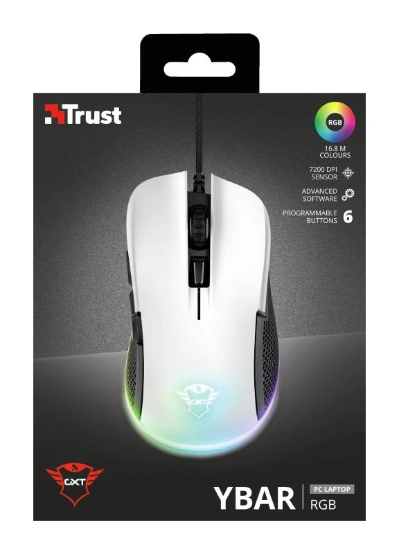 TRUST GXT 922 YBAR pelė su laidu | 7200 DPI