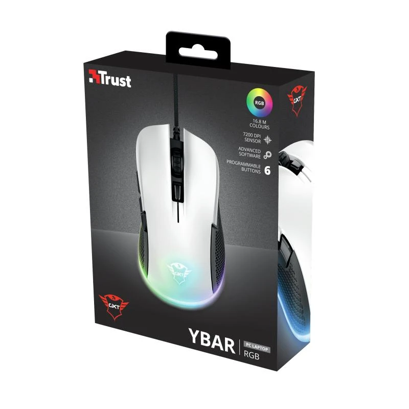 TRUST GXT 922 YBAR pelė su laidu | 7200 DPI