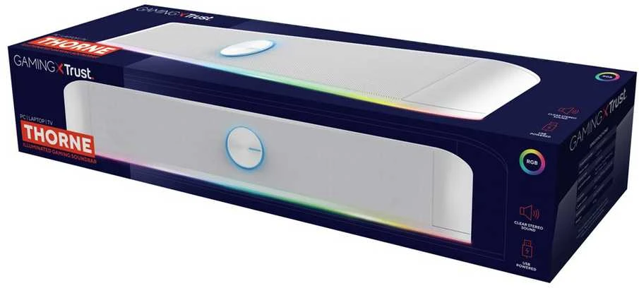 Namų kino sistema Kompiuterinė kolonėlė Trust GXT 619W THORNE, balta, 6 W