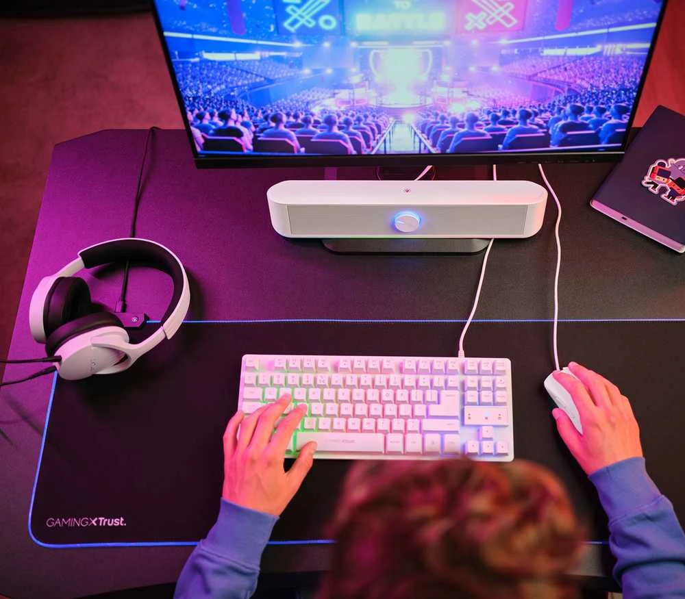 Namų kino sistema Kompiuterinė kolonėlė Trust GXT 619W THORNE, balta, 6 W