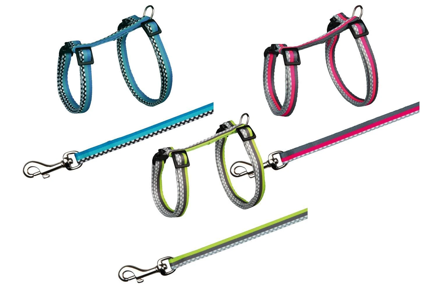 TRIXIE Freshline Spot Kačių petnešos su pavadėliu, 27-45 cm-10 mm, 1.20 m