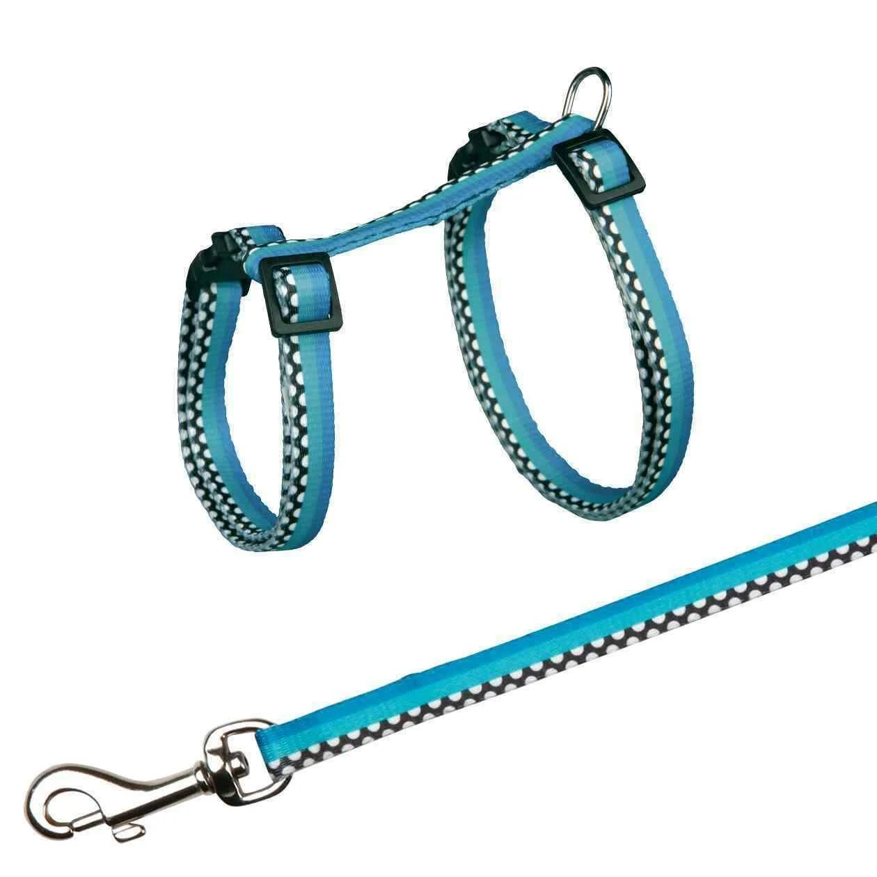 TRIXIE Freshline Spot Kačių petnešos su pavadėliu, 27-45 cm-10 mm, 1.20 m