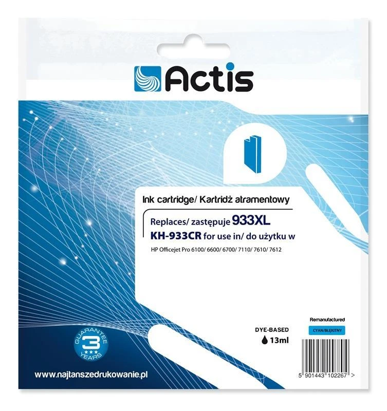 Rašalo Kasetė - Actis KH-933CR Mėlyna