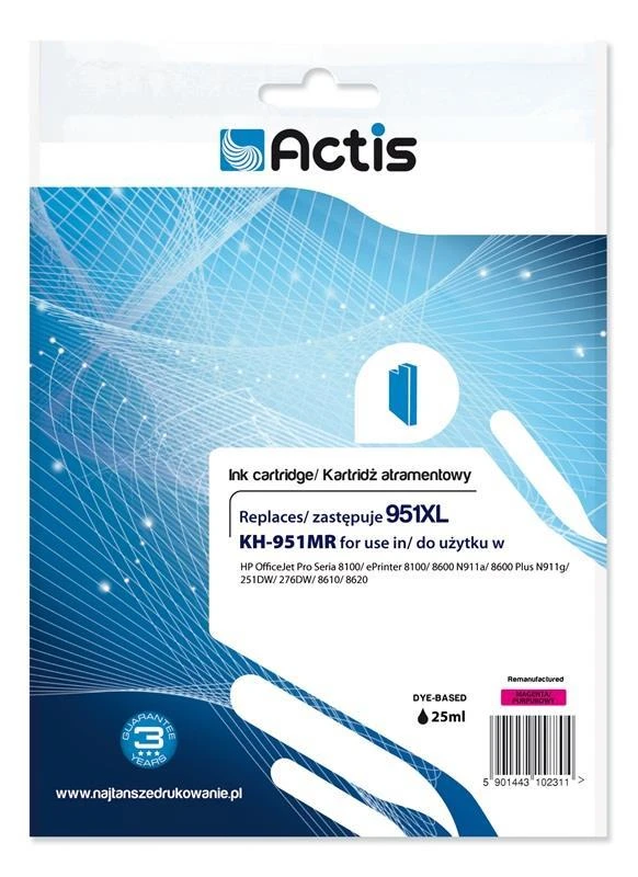 Spausdintuvo Rašalas - Actis KH-951MR Raudonas 25 ml