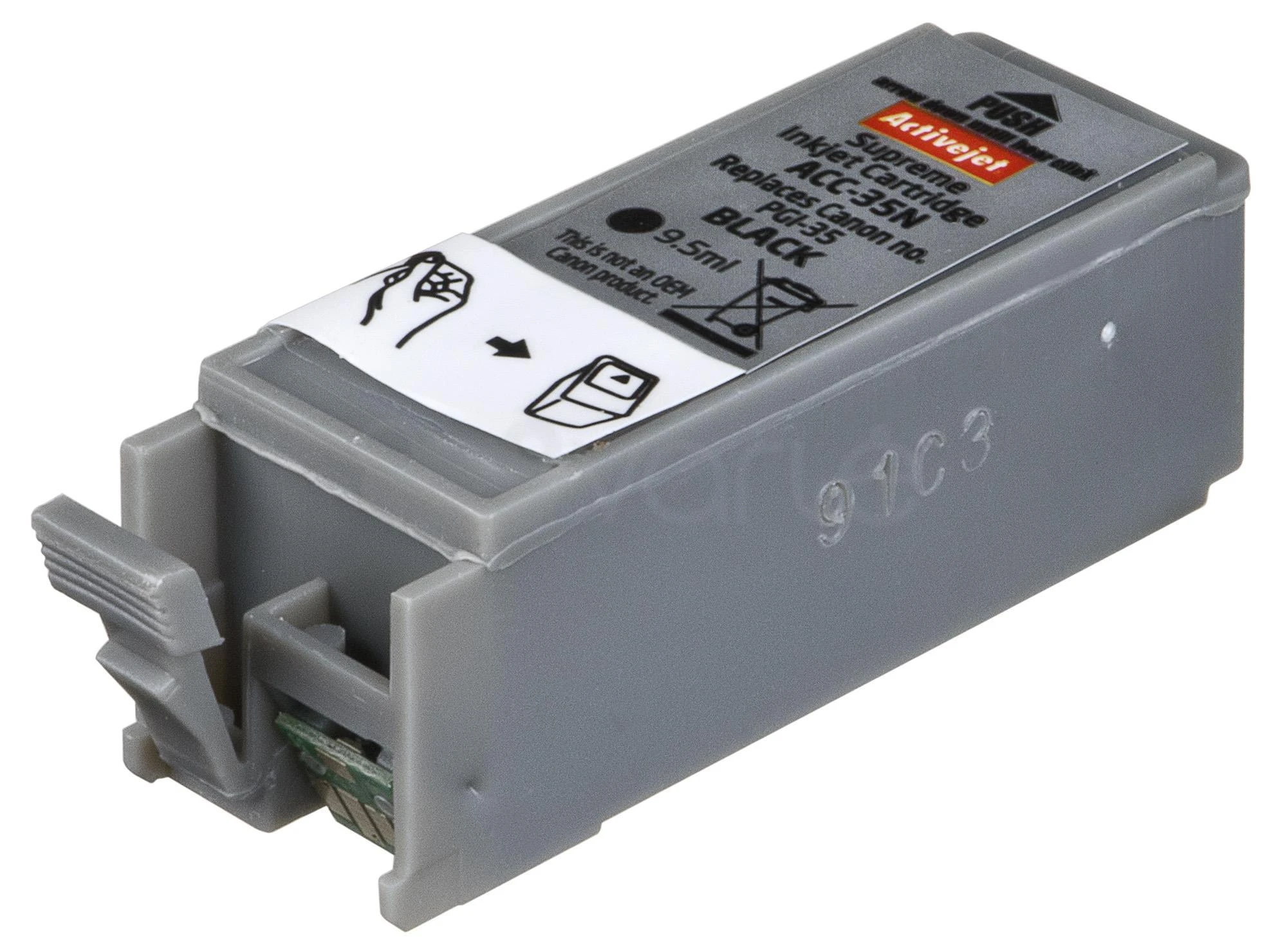 Rašalo Kasetė - Activejet ACC-35N, Canon PGI-35, Juoda, 9,5 ml