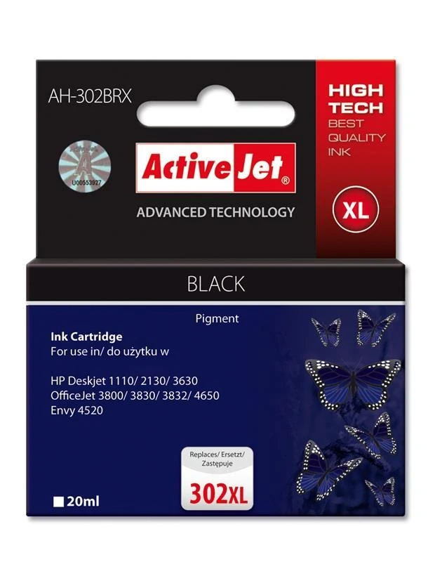 Rašalo Kasetė - Activejet AH-302BRX 20 ml 900 Puslapių Juoda