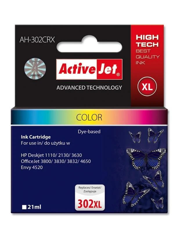 Rašalo Kasetė - Activejet AH-302CRX 21ml 500 Puslapių Spalvota