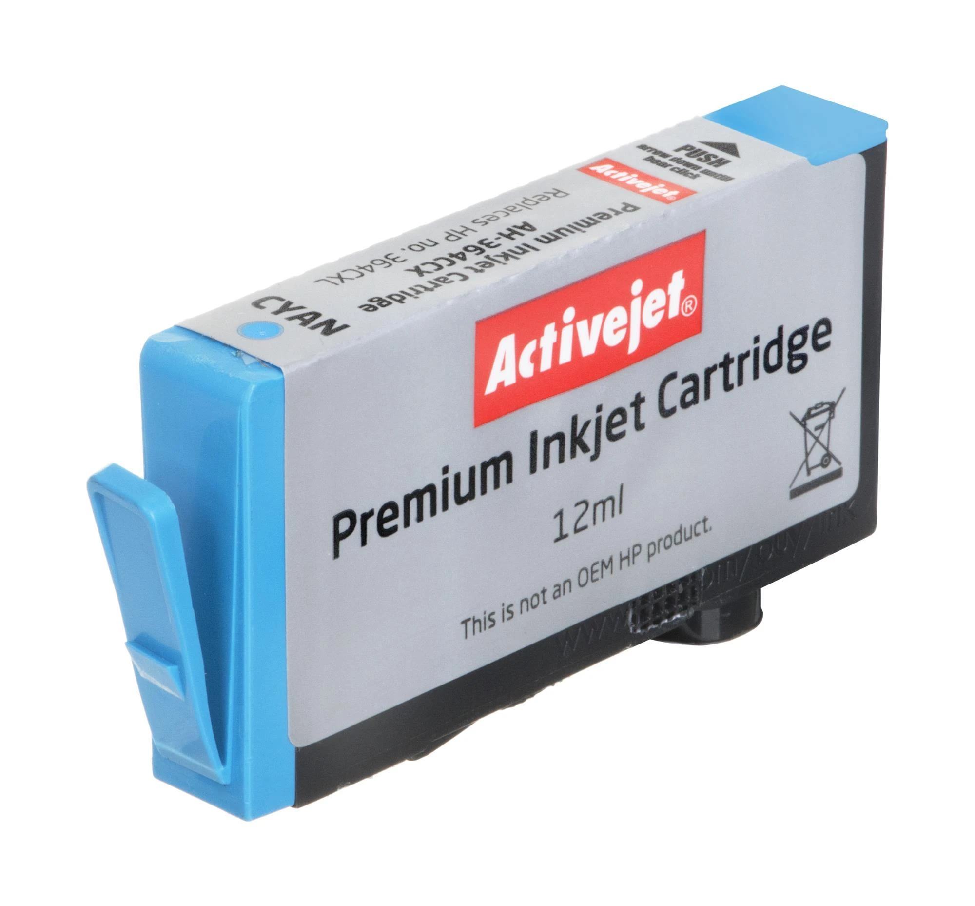 Rašalo Kasetė - Activejet AH-364CCX 12 ml Didelės Talpos Mėlyna