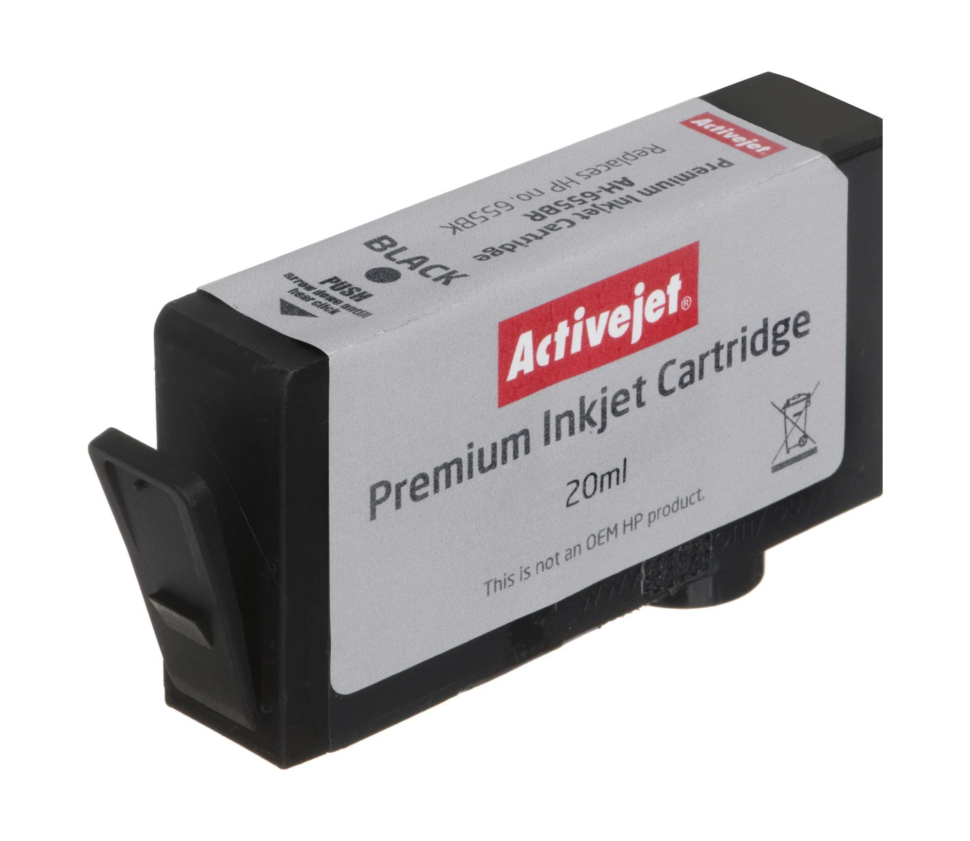 Spausdintuvo Kasetė - Activejet AH-655BR, 20 ml, Juoda