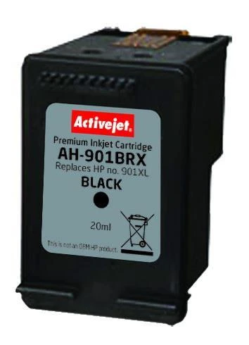 Rašalo Kasetė - Activejet AH-901BRX, 20 ml, Juoda