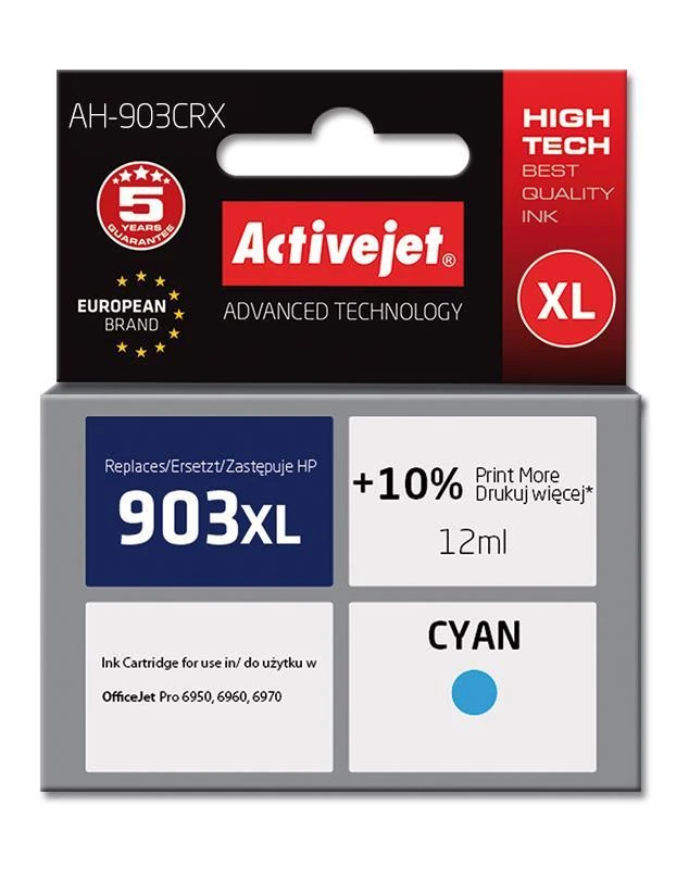 Rašalo Kasetė - Activejet AH-903CRX Premium Mėlyna 12 ml