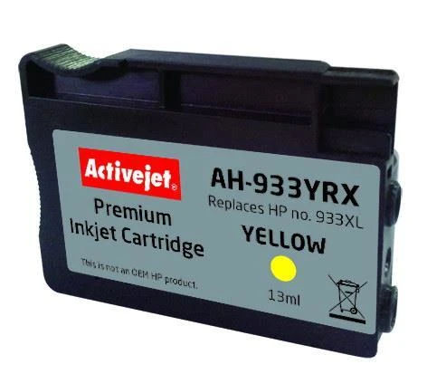 Rašalo Kasetė - Activejet AH-933YRX, Geltona