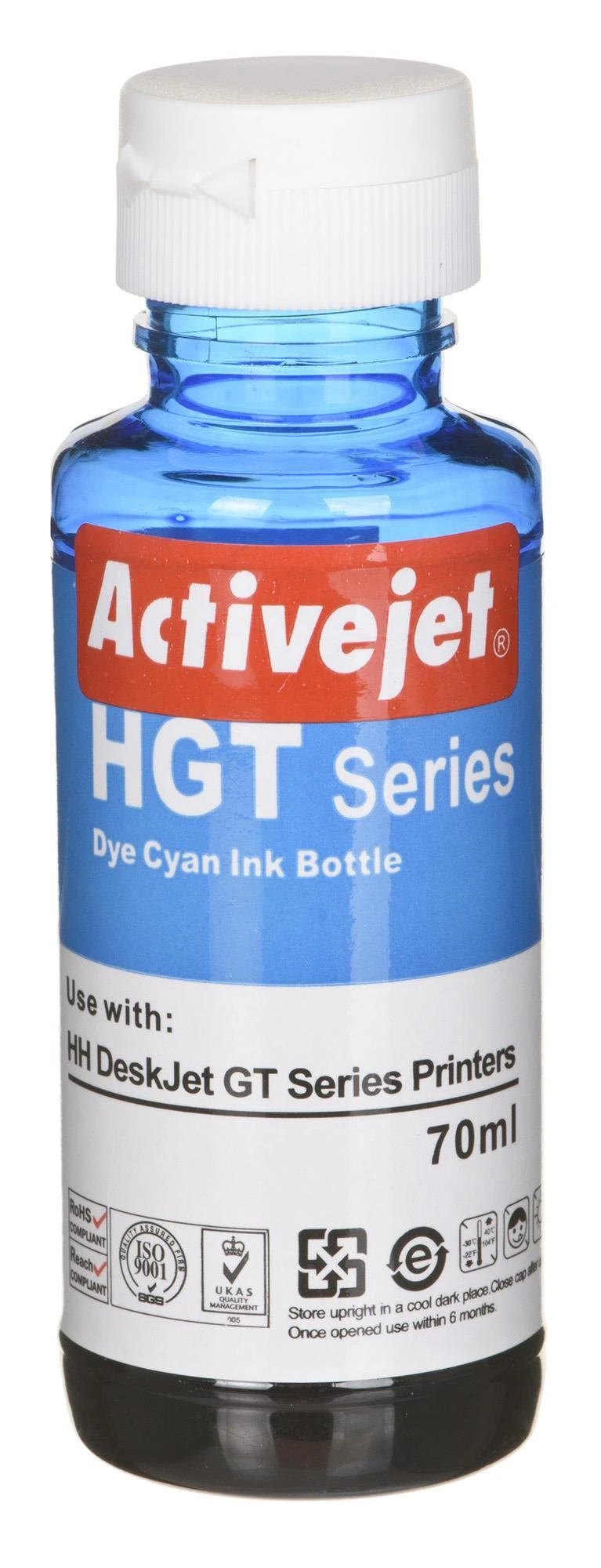 Spausdintuvo Rašalo Kasetė - Activejet AH-GT52C Mėlynas 70 ml