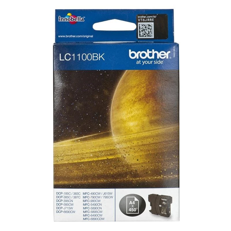 BROTHER LC-1100BK TONERIS Juodas 450P