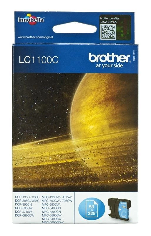 Brother LC-1100C (LC1100C) Rašalinė kasetė, Žydra