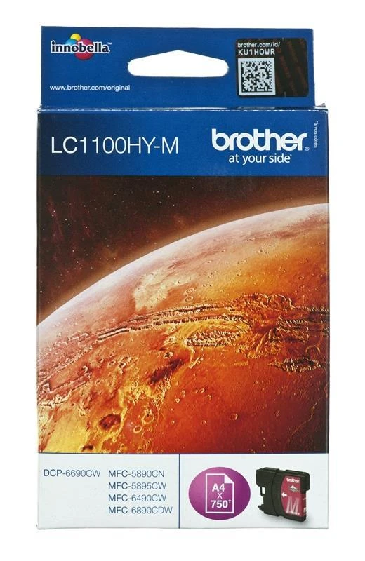 Brother LC1100HYM rašalo kasetė, purpurinė, didelės talpos