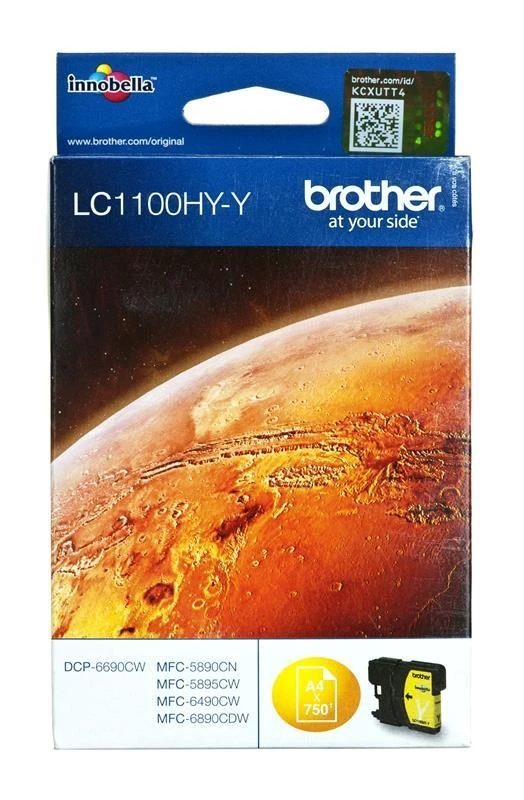 Brother LC-1100HYY rašalo kasetė Originalus Geltona 1 vnt