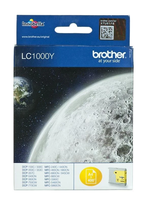 BROTHER LC-1100Y TONERIS Geltonas 325P