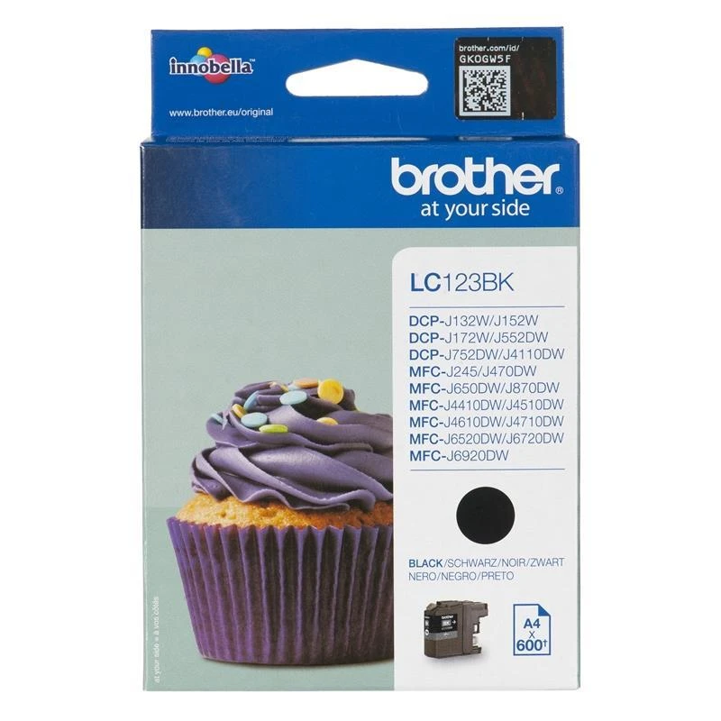 Brother LC123BK | Ink Cartridge | Juodas