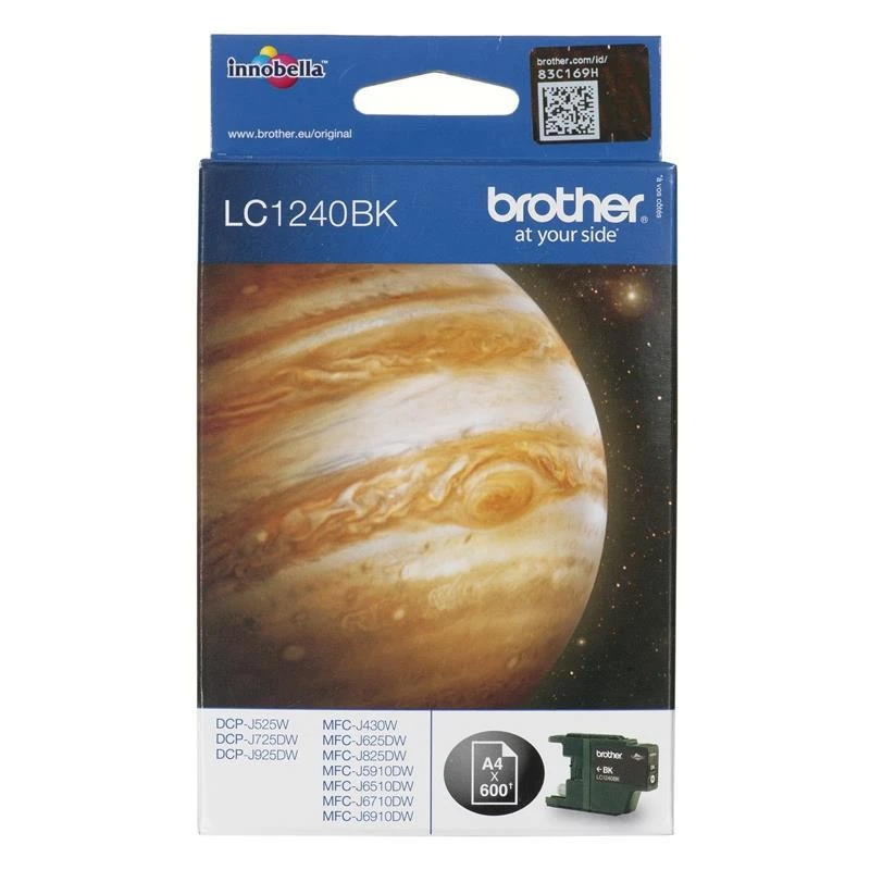 Brother Brolis LC1240BK | Rašalo kasetė | Juodas