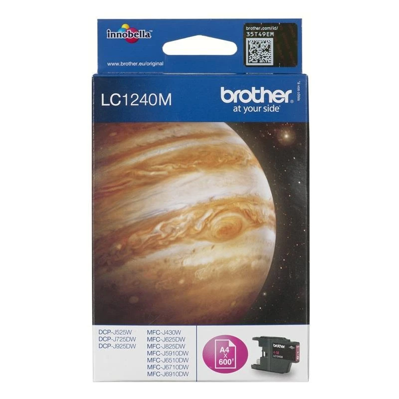 Rašalo kasetė Brother LC1240M, purpurinė