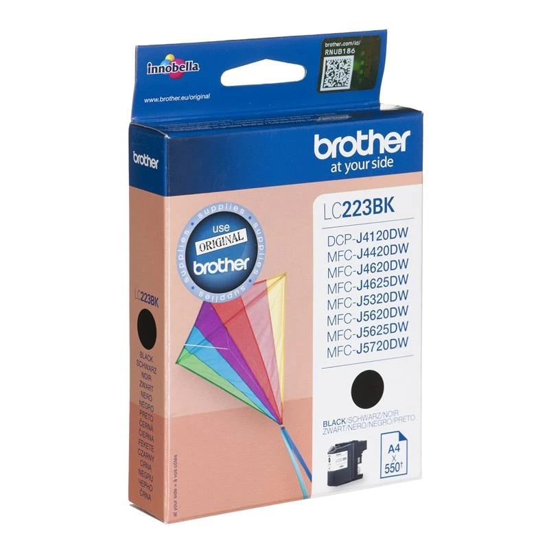 Brother Brolis LC-223BK | Rašalo kasetė | Juodas
