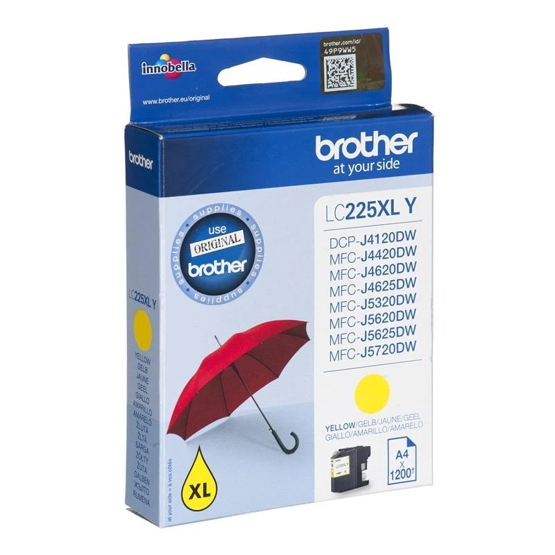 Brother LC125XLY | Rašalo kasetė | Geltona
