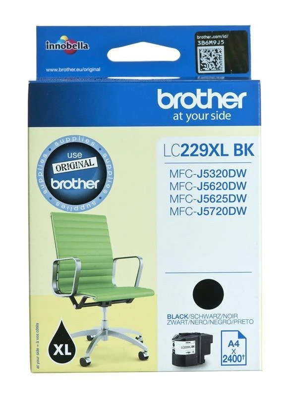 Brother Brolis LC-229XLBK | Rašalo kasetė | Juodas