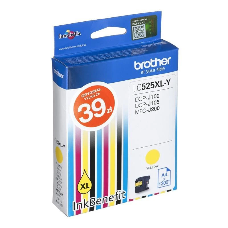 Brother LC525XL-Y Originalus Geltona