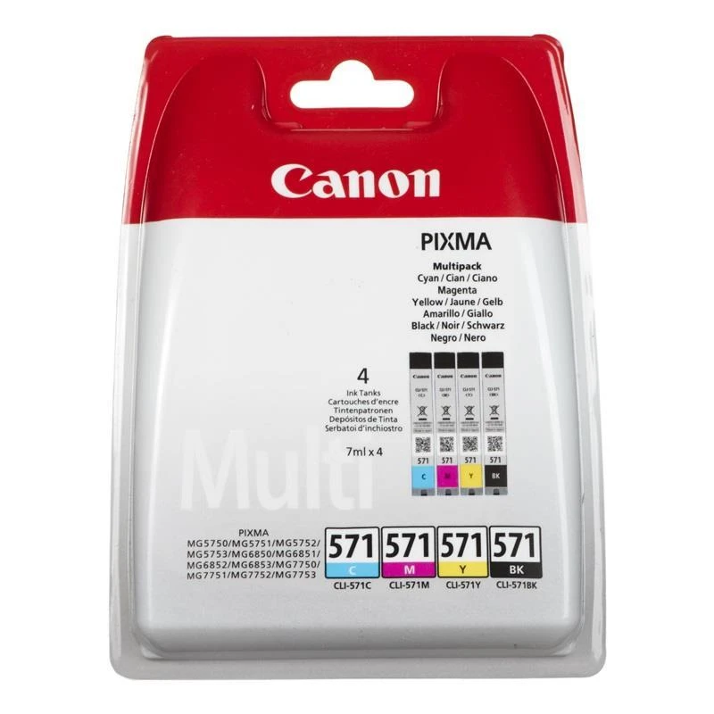 Rašalinė Canon CLI-571 C/M/Y/BK MULTIPACK lizdinė plokštelė be apsaugos