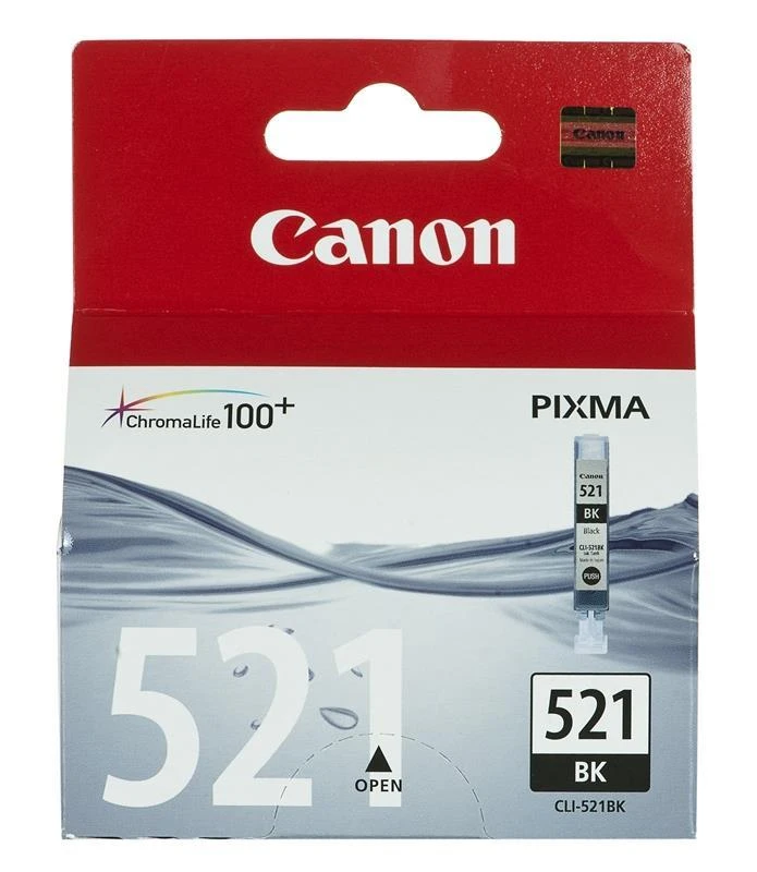 CANON CLI-521bk Ink juodas 9ml iP3600 iP4600 MP540 MP620 MP630 MP980