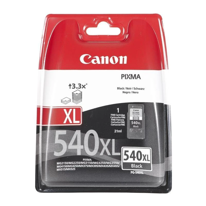 Canon PG-540XL rašalo kasetė, Juodas