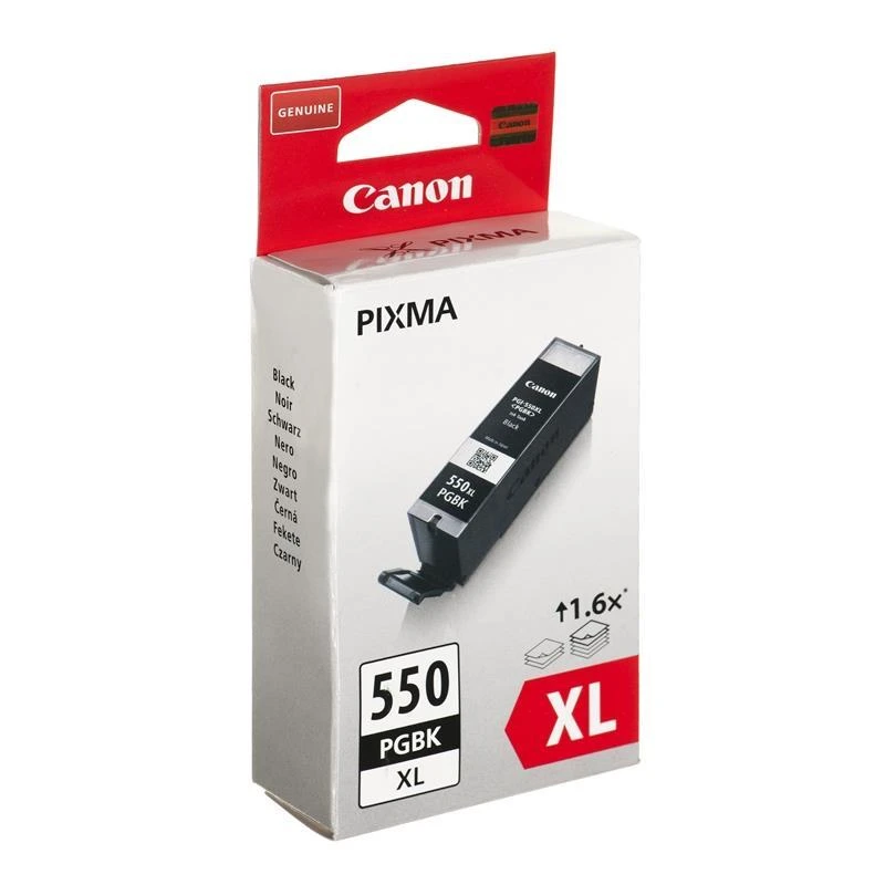 CANON 1LB PGI-550XL PGBK rašalo kasetė juodas standartinės talpos 500 puslapių 1 pak. XL