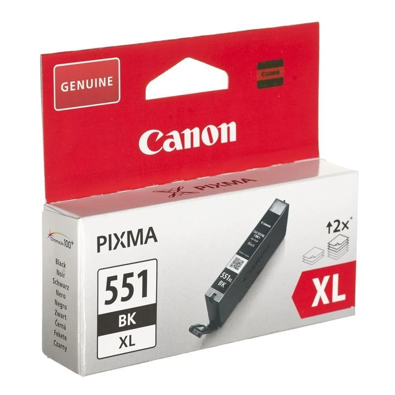 CANON 1LB CLI-551XLBK rašalo kasetė juodas didelės talpos 11ml 4,425 puslapiai 1 pak. XL