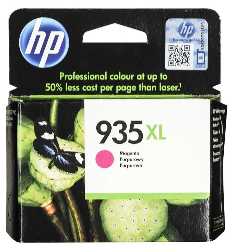 Hewlett Packard (HP) Originali HP 935XL didelio našumo purpurinė rašalo kasetė