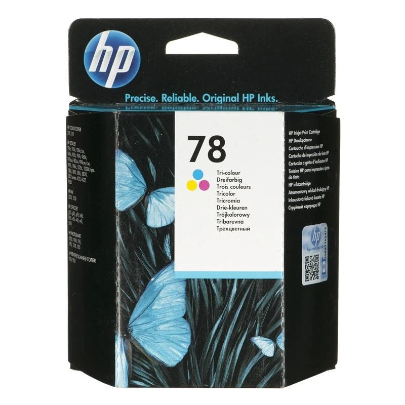 Hewlett Packard (HP) HP Nr. 78 rašalo kasetė. 3 spalvų (19 ml, 450 puslapių), pakeičia C6578DE