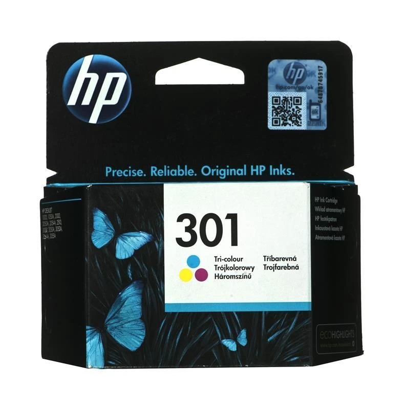 Hewlett Packard (HP) Rašalo Kasetė - HP 301 Trišalė Originali Spalvota