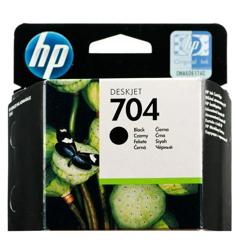 Hewlett Packard (HP) HP 704 Originalus Juoda 1 vnt