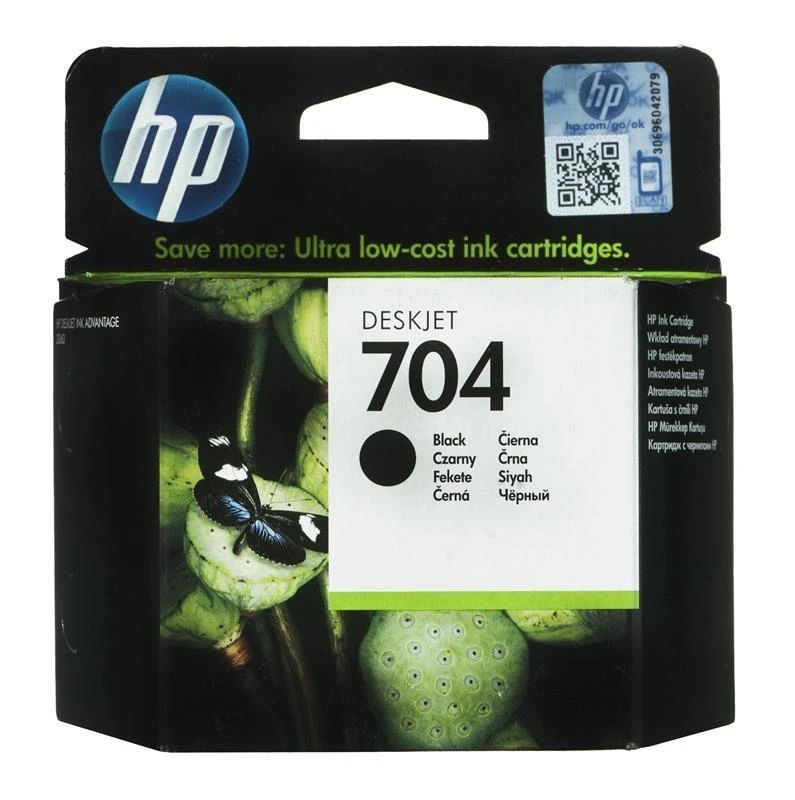 Hewlett Packard (HP) HP 704 Originalus Juoda 1 vnt