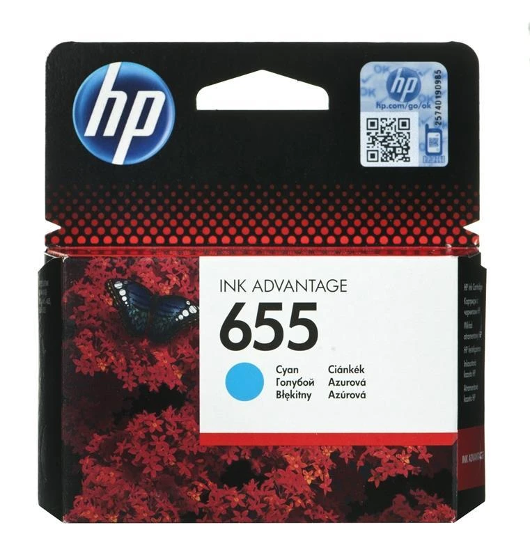 Hewlett Packard (HP) HP No.655 (CZ110AE), žydra kasetė