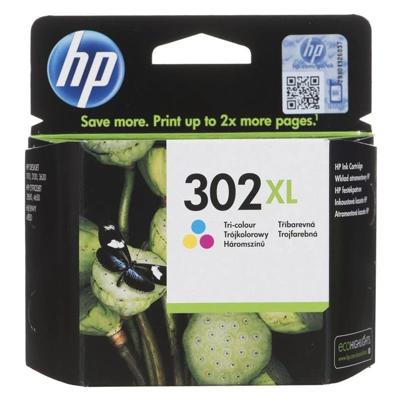 Hewlett Packard (HP) HP 302XL trispalvė rašalinė