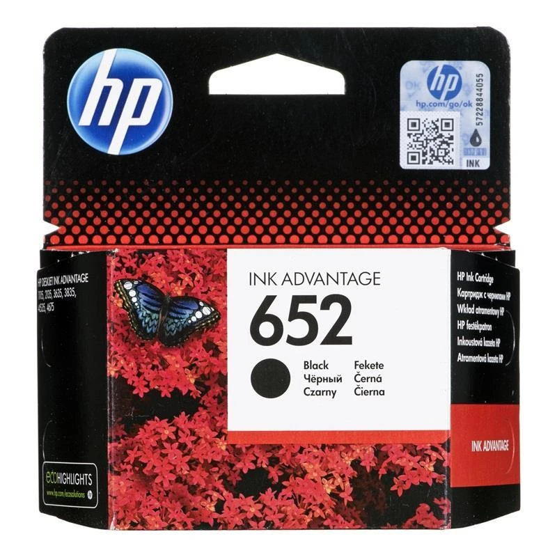 Hewlett Packard (HP) HP 652 Juodas originalus rašalo kasetė (360 puslapių)
