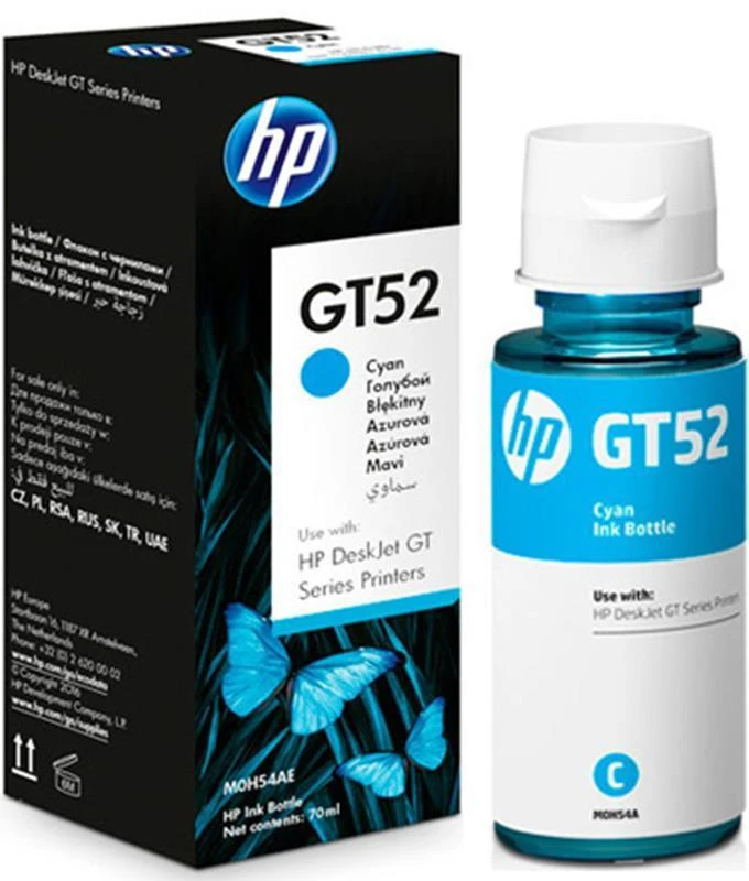 Hewlett Packard (HP) HP GT52 originalus, žalsvai mėlynas rašalo butelis