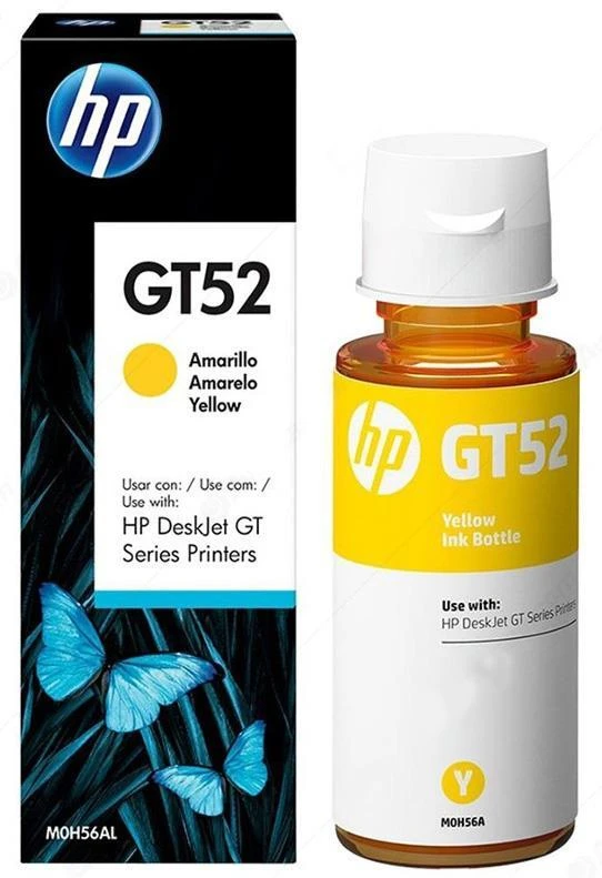 Hewlett Packard (HP) HP GT52 originalus rašalo buteliukas Geltona