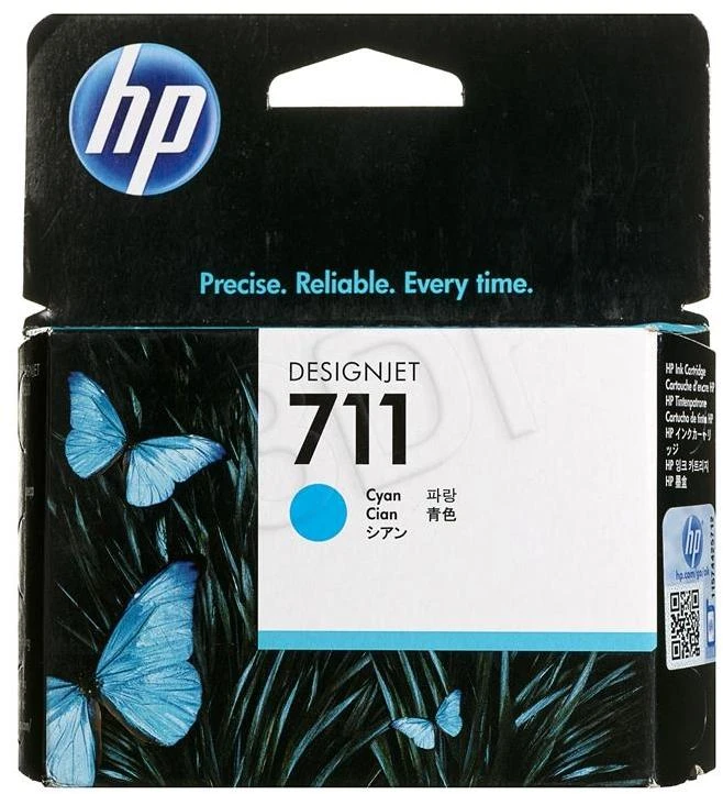 Hewlett Packard (HP) HP 711 Cyan Ink Cartridge 29ml, skirta HP DesignJet T120, T520